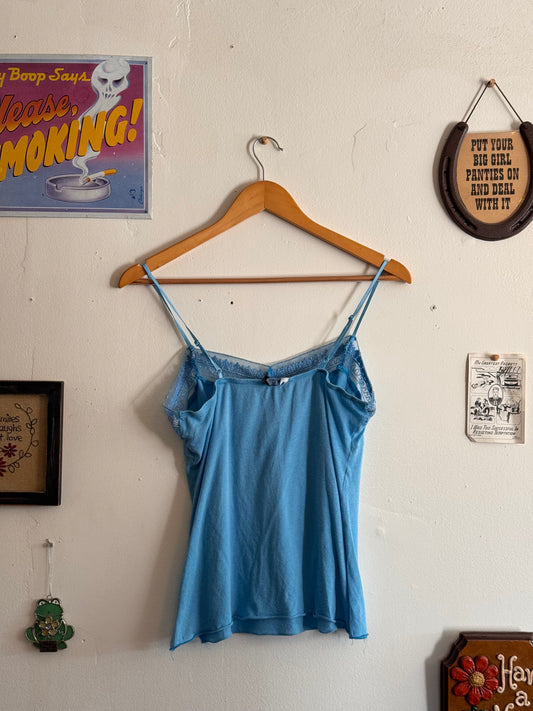 2000s Anchor Blue Sequin Cami (M)
