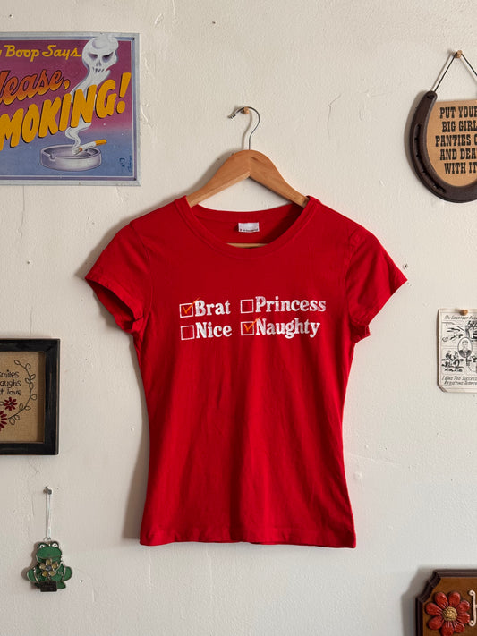 2000s Brat Baby Tee (M)