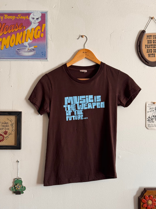 2000s Music is The Weapon Baby Tee (S)