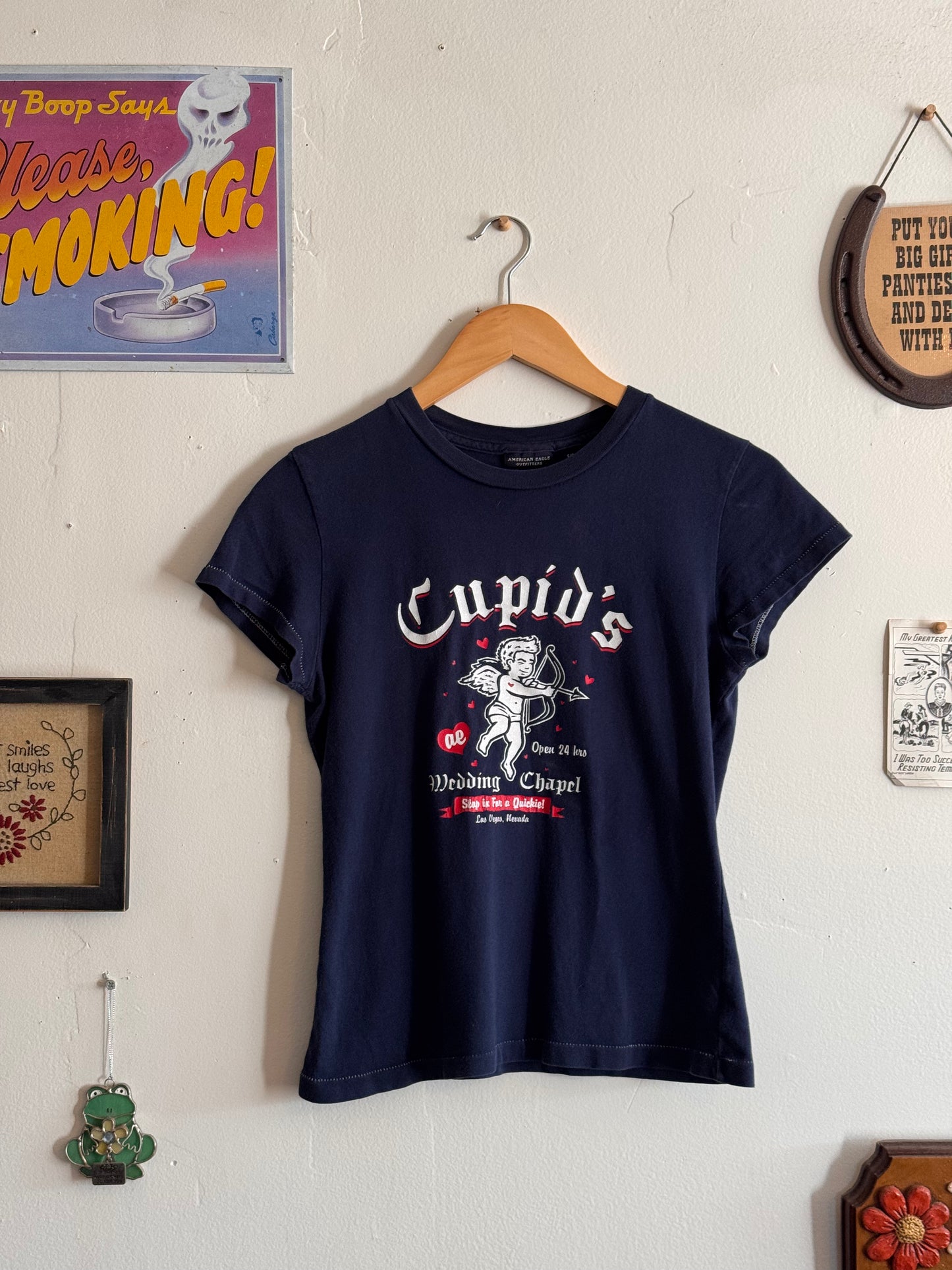 2000s AE Outfitters Cupid Baby Tee (S/M)