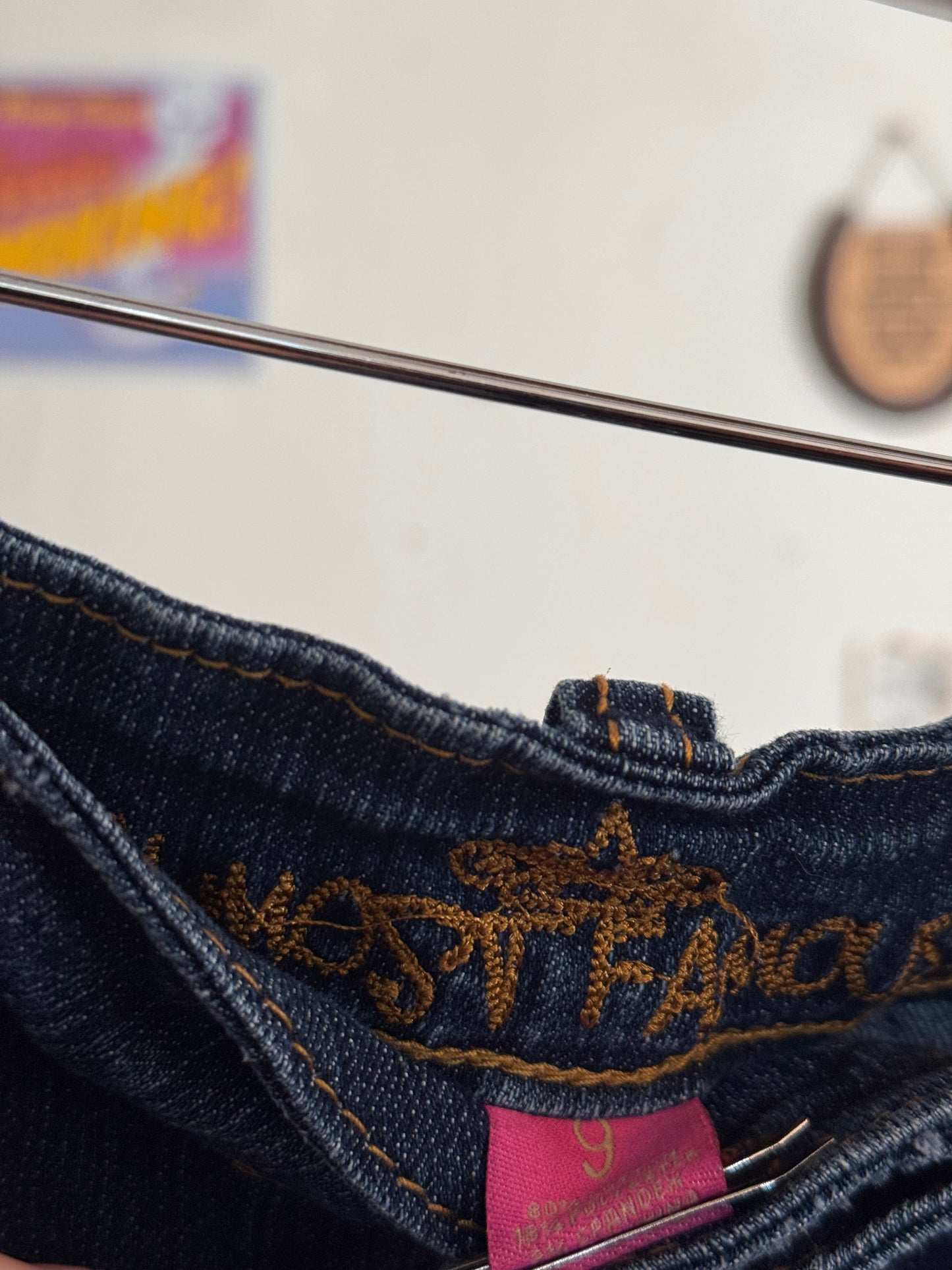 2000s Dark Wash Denim Shorts (9)