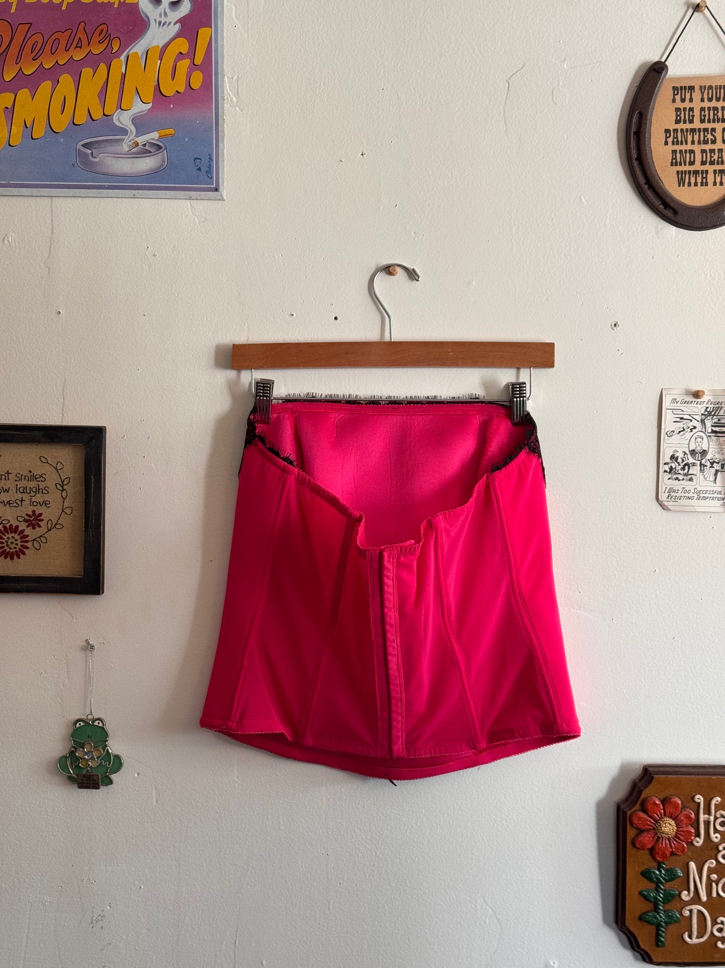 Pink & Black Cacique Corset (22)