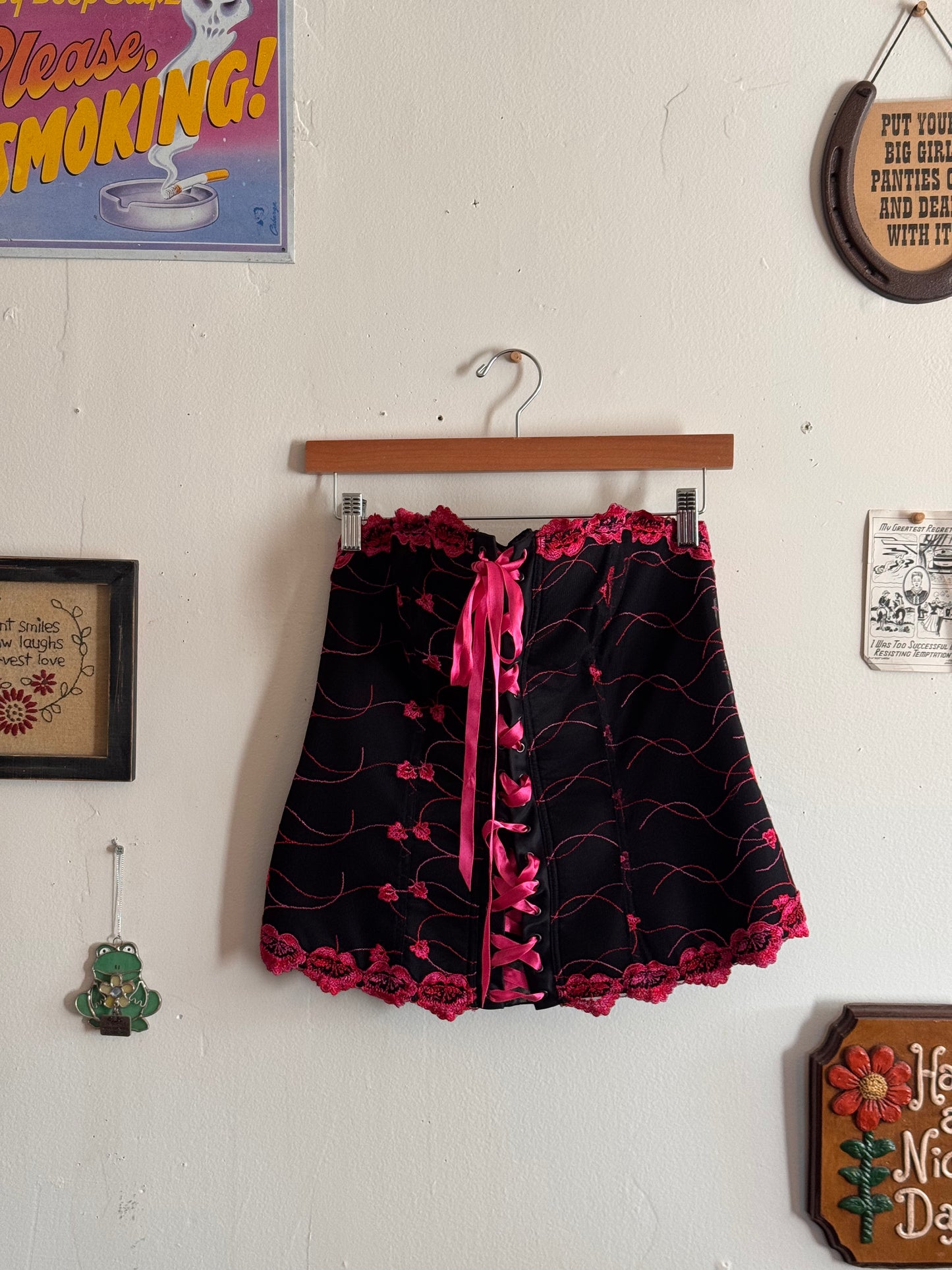 Black and Pink Cacique Corset (22)