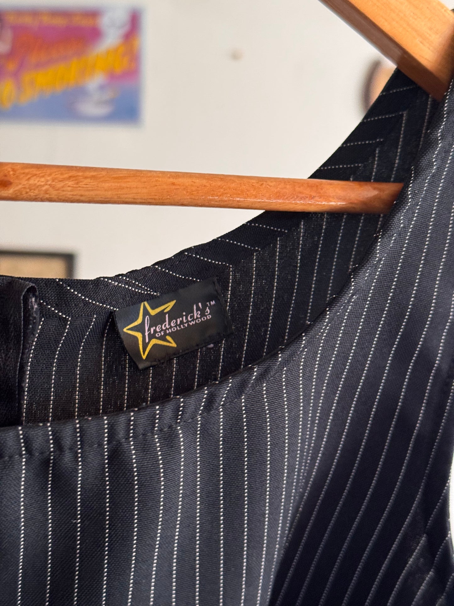 2000s Fredrick of Hollywood Pinstripe Dress (M/L)
