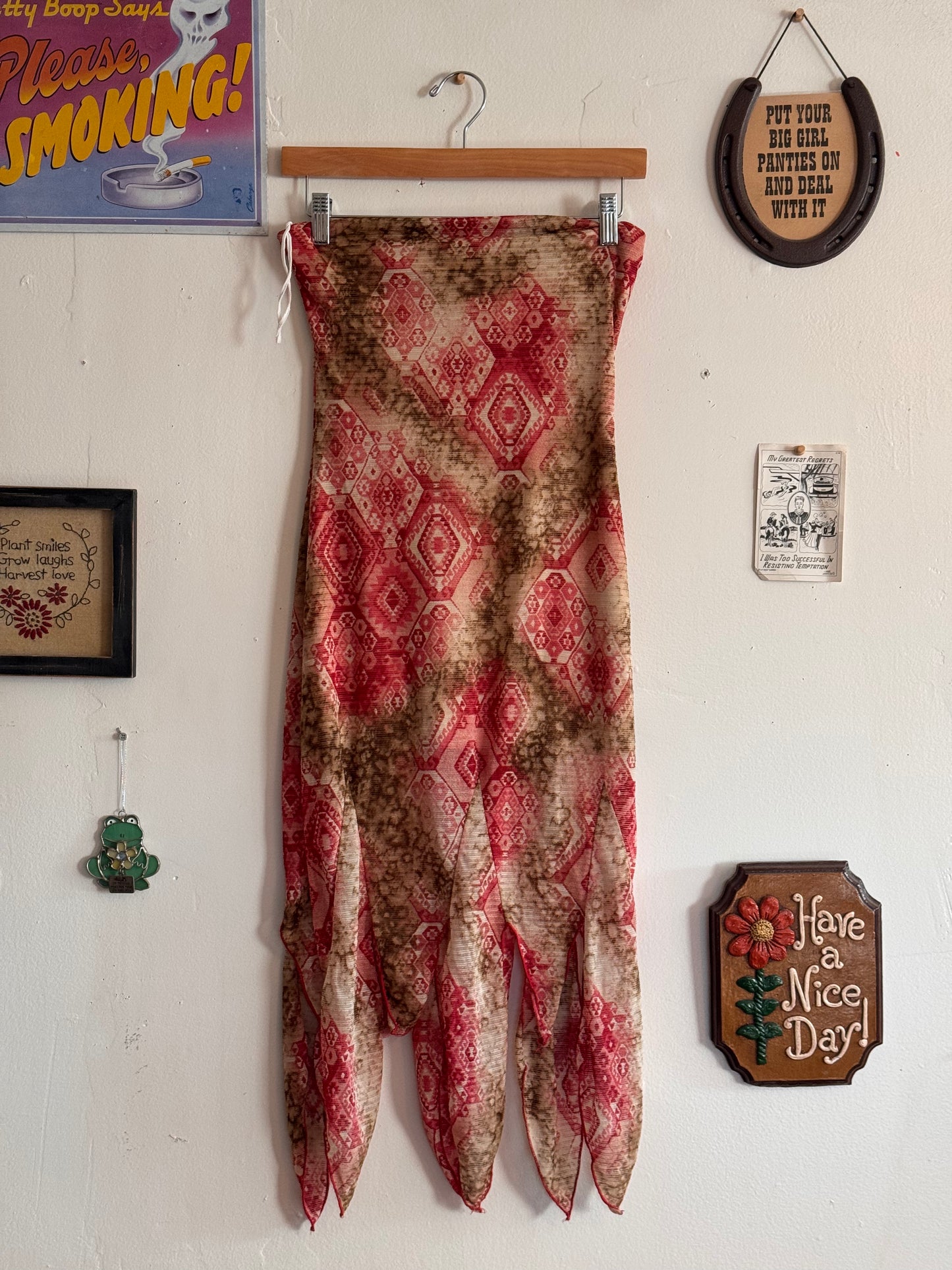 90s/2000s Strapless Fairy Dress (S)