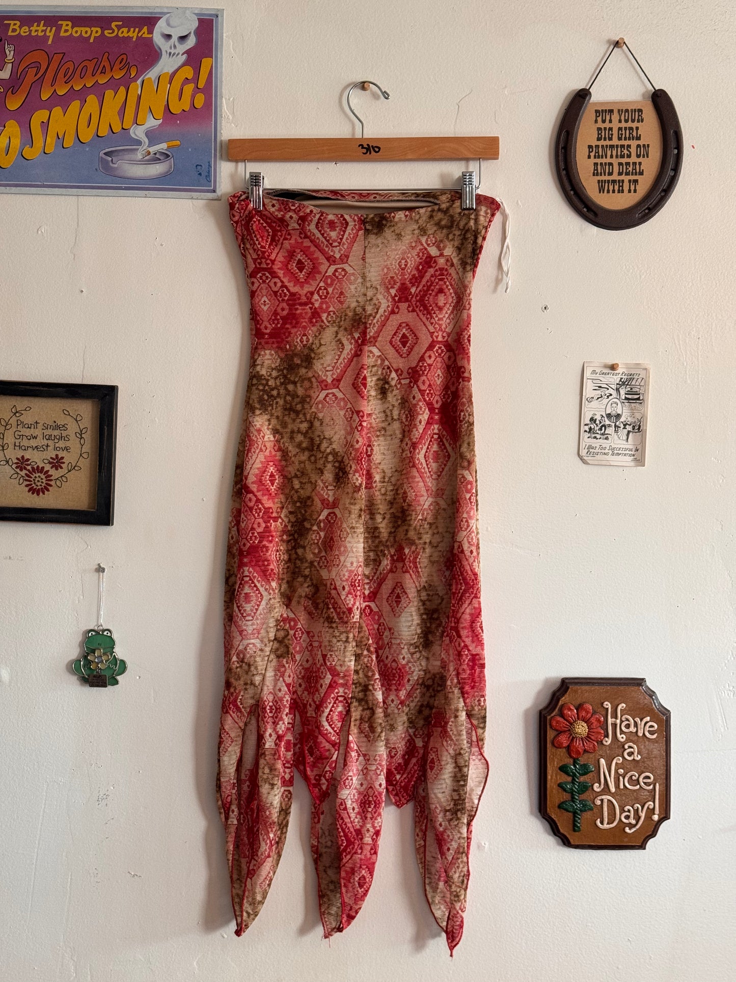 90s/2000s Strapless Fairy Dress (S)